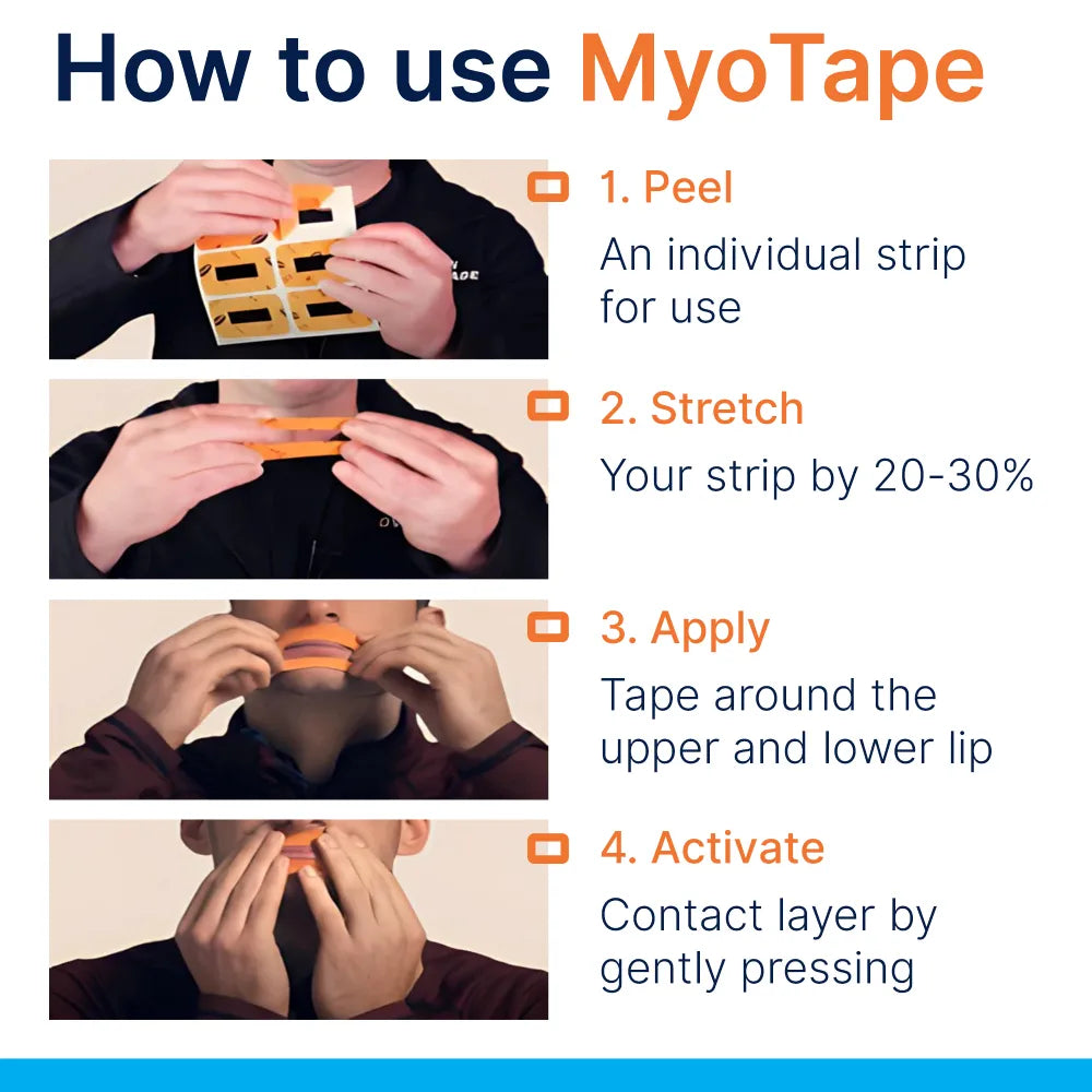 How to use MyoTape mouth tape around the lips