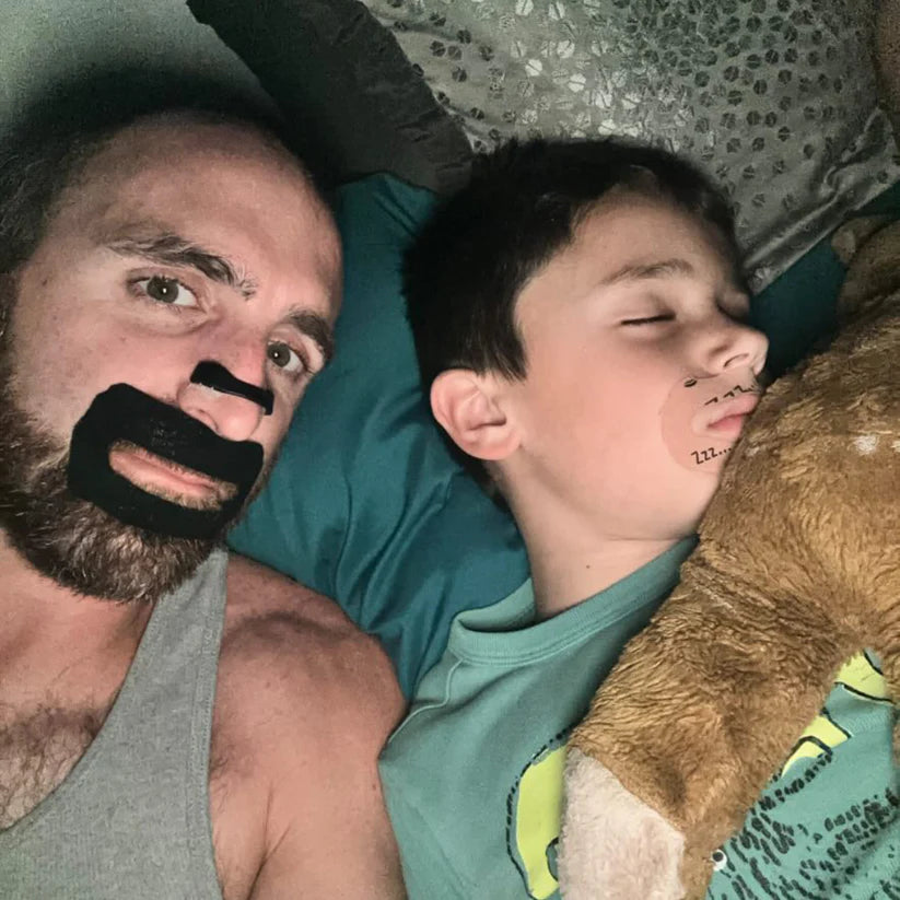 MyoTape - Mouth Tape for Beards – Sleep Strips - 30 Nights - Reduce Snoring - Safe Alternative to Mouth Tape - Promote Nasal Breathing - Size L for Beards