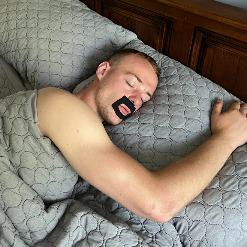 MyoTape - Mouth Tape for Beards – Sleep Strips - 30 Nights - Reduce Snoring - Safe Alternative to Mouth Tape - Promote Nasal Breathing - Size L for Beards