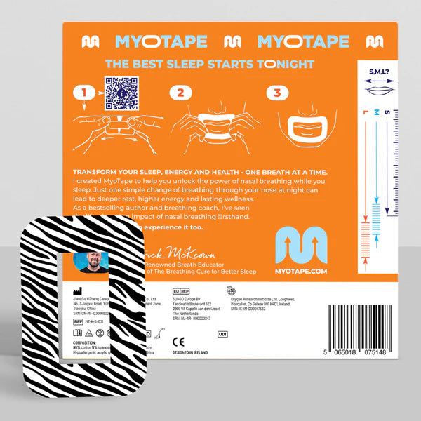 MyoTape - Mouth Tape for Kids - 30 Nights - Reduce Snoring - Safe Alternative to Mouth Tape - Improve Your Kids Sleep - Promote Nasal Breathing - Comfortable & Gentle On Skin - Small