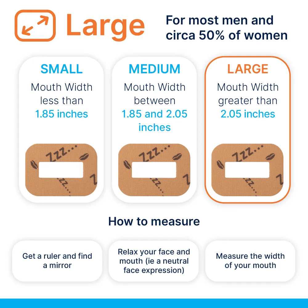 MyoTape for Adults size measurements